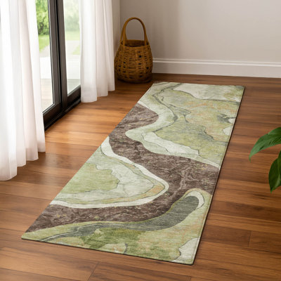 Premium Machine Washable Mayfield AMF2219 abstract Rug