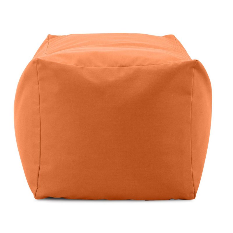 Outdoor Pouf Bench, Seascape Sand, Orange