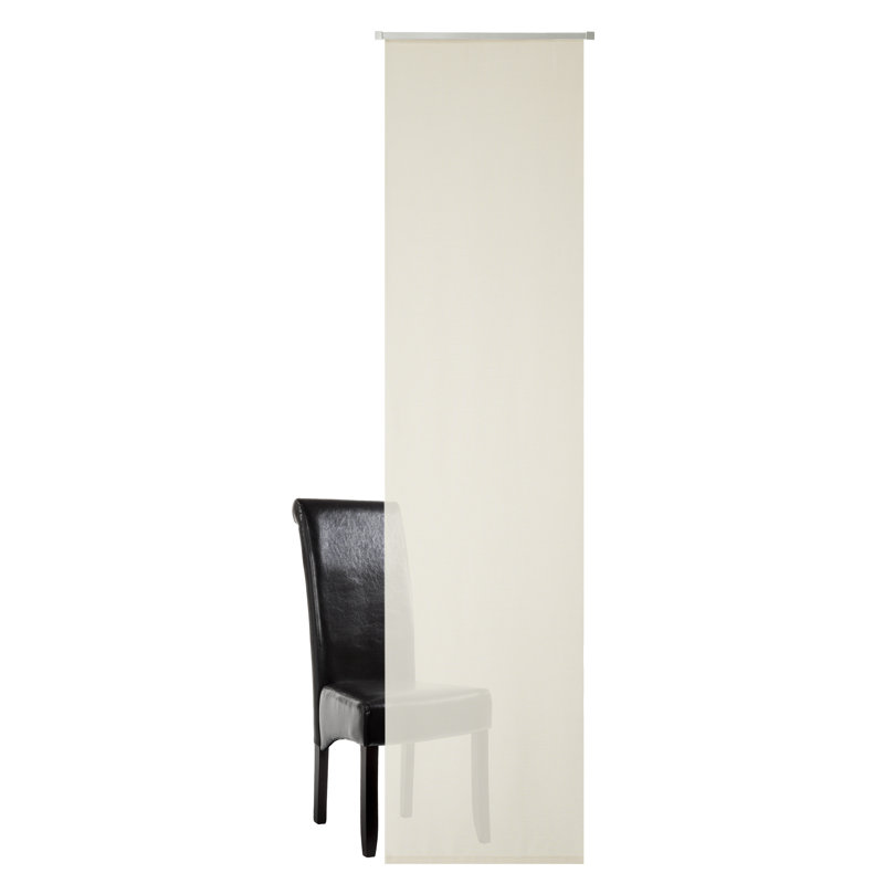 Semi Sheer Curtain Panel Pair Single Panel, Light yellow