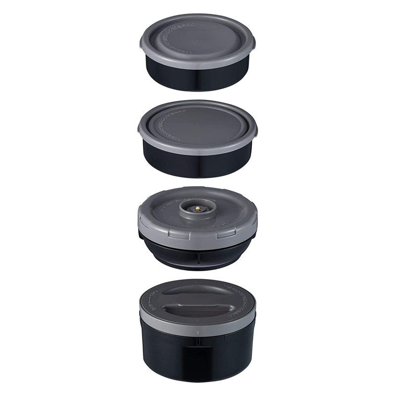 Bocal en acier inoxydable M. Bento, Noir de carbone