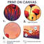 Décoration murale coucher de soleil coquelicots champ I - coquelicots-477870358-477870379-477870381