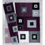 Tapis mauve à motif géométrique Zabala-433734716