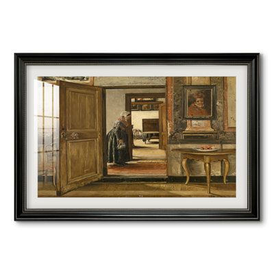 Interior of the Terninck Institution in Antwerp, 1884-Henri de Braekeleer-Custom Framed Print