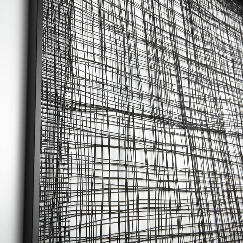 Belham Modern Abstract Wall Decor on Metal, 31" H x 31" W x 1" D