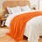 Knitted Blanket with Tassel Trim-100781415