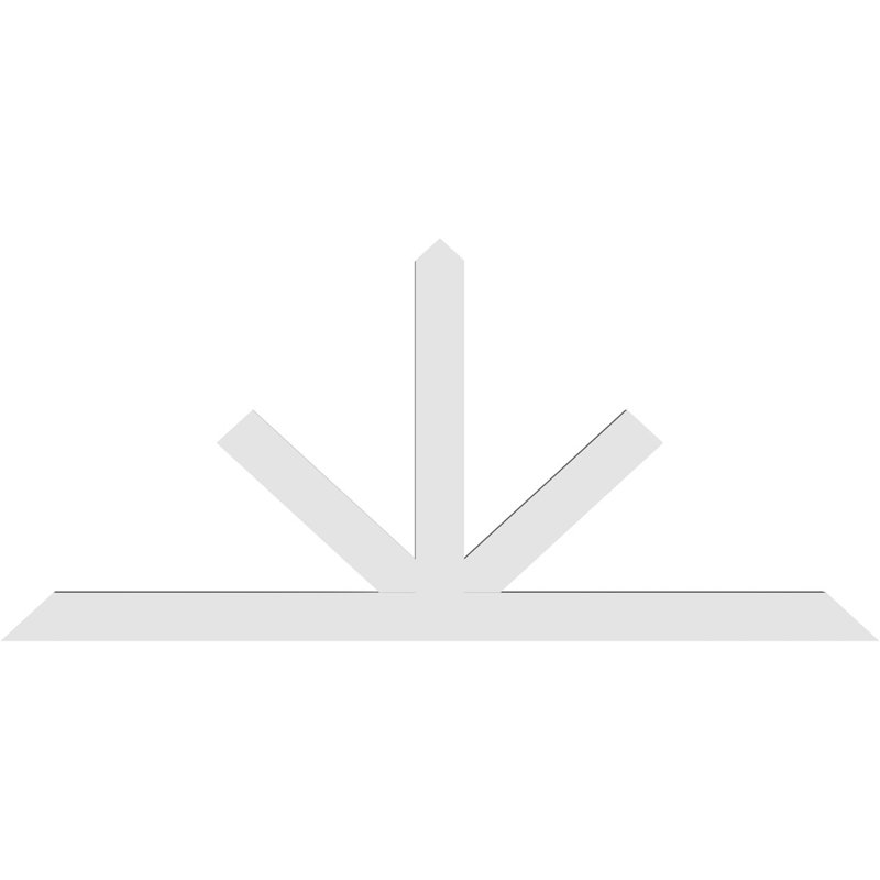 Support à pignon Saratoga, H 33 po x l 72 po (pas 11/12), P 2 po x F 4 po, Signature uréthane