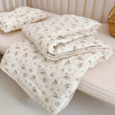 Cute Pattern 2-Layer Muslin Cotton Quilt/Blanket
