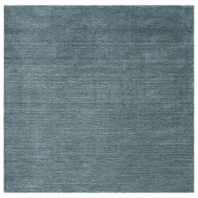 Tapis uni en laine et coton tissé à la main de couleur unie Southbury