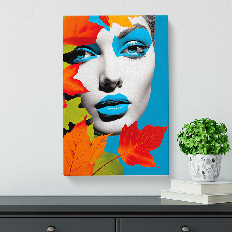 Ivy Leaf Pop - No Frame Print, 60cm H x 40cm W x 3cm D
