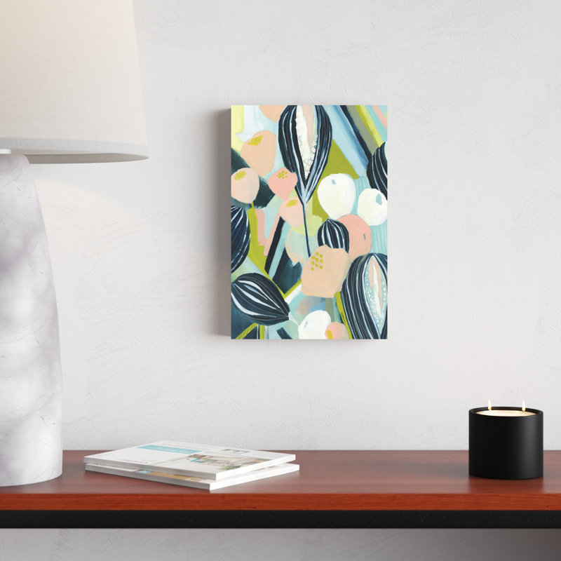 «Glow Garden II», peinture sur toile, H 12 po x l 8 po