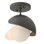 Brooklyn 1 - Light Double Shade Semi Flush Mount
