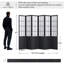 Paravent 6 panneaux de style japonais, noir-173903696-173903710