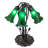 16" High Green Tiffany Pond Lily 5 Light Table Lamp-2138241366-2127056517