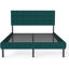 Base de lit tapissier grand format avec tête de lit, aucun sommier requis, rangement sous le lit 14 po-177704851-177704850