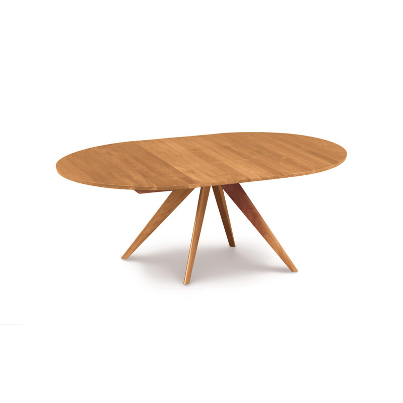 Catalina Round Extension Table, 60" L x 60" W, Natural Cherry