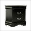 Table de chevet de style transitionnel avec étui anti-poussière, tiroirs à queue d'aronde anglaise et pieds de support pour un rangement élégant-1136785161