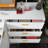 69” Wide 12 Pair 3 Drawers Accent Shoe Storage Cabinet
