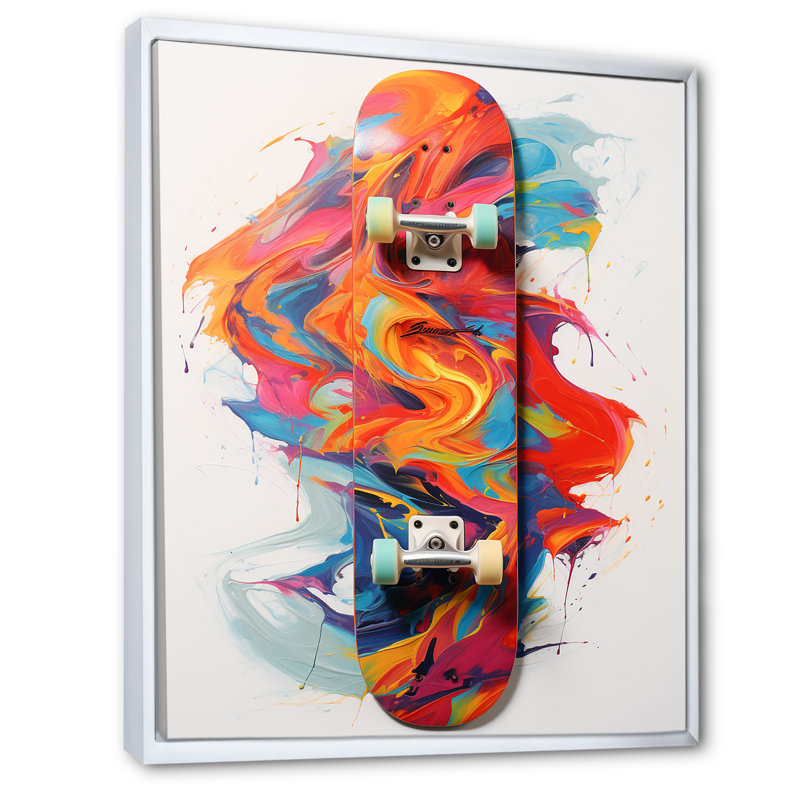 Planche à roulettes Gravity Defiance I - grande planche à roulettes, art mural, H 40 po x l 30 po x P 1,5 po