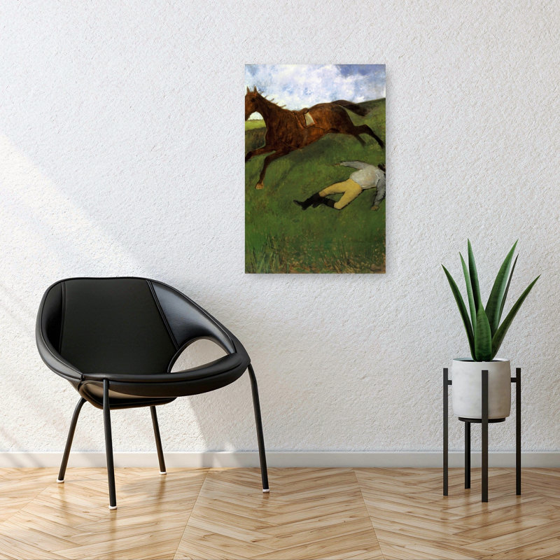 Injured Jockey, 1896-98 Abstract Contemporary Horse Wall Art Print, 91.44cm H x 60.96cm W