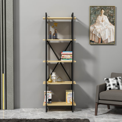 Abordale 5-Tier Steel Bookcase