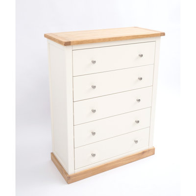 90 cm W Chest of 5 Drawers