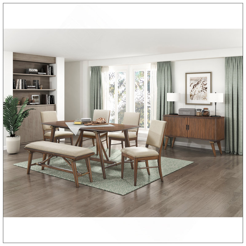 Ensemble de 2 chaises d'appoint au design moderne et rembourrées avec dossier en bois brun