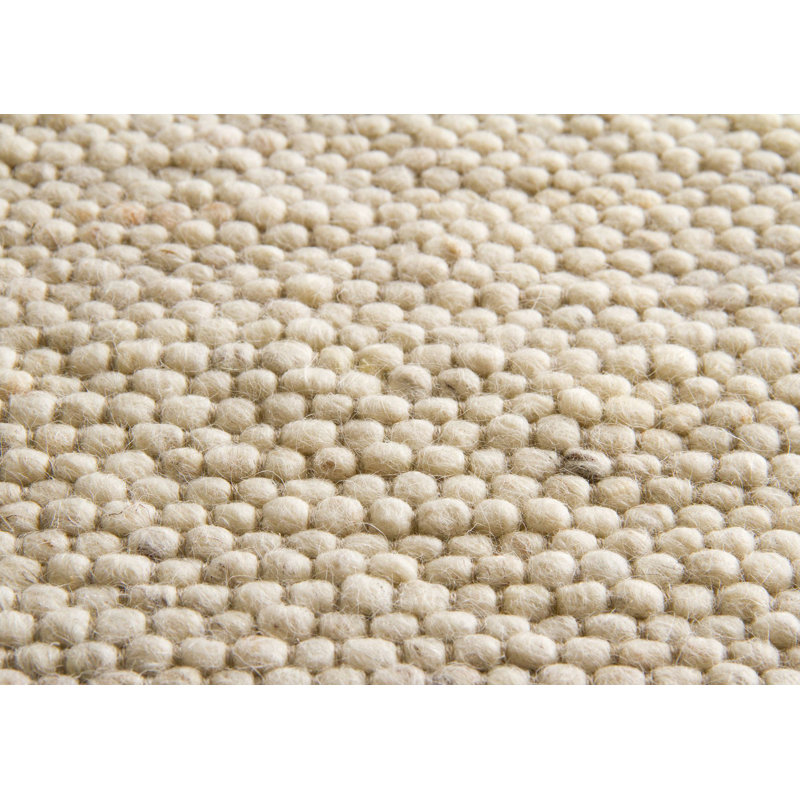 Blaisdell Handwoven Flatweave Wool Natural Rug, Square, 200cm L x 200cm