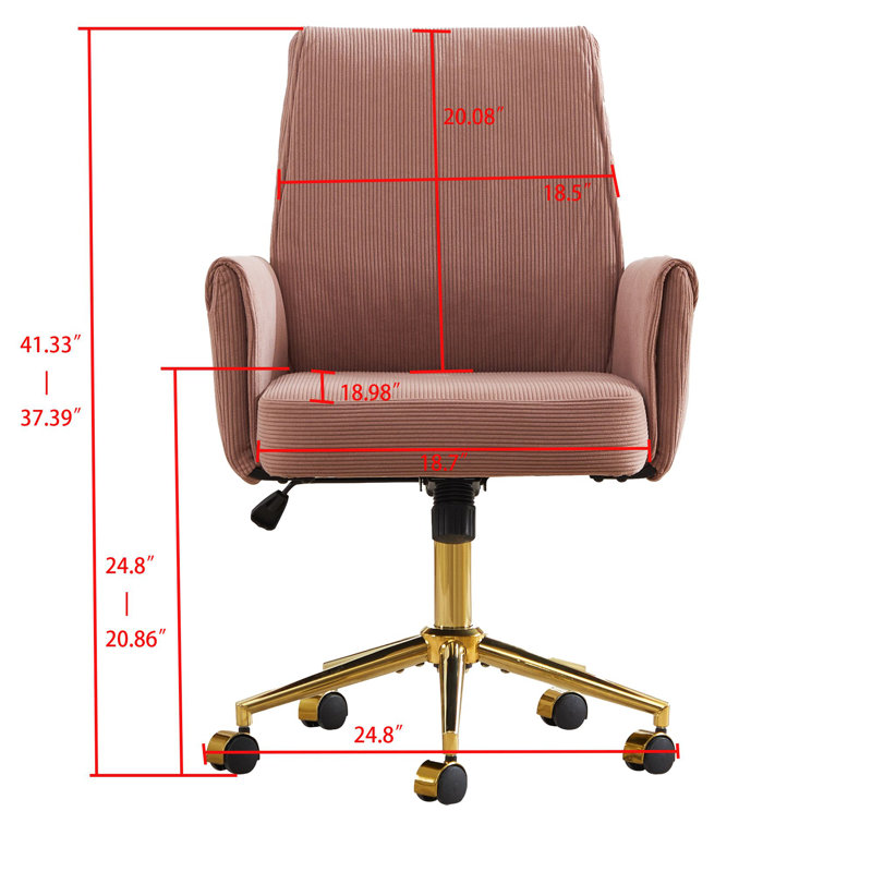 La chaise de bureau de style moderne à dossier moyen, ergonomique, est un excellent choix pour travailler, étudier ou se détendre.