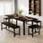 Halence 5-Piece Extendable Dining Table Set for 4-8 People-1682808885
