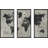 " Grunge World Map " 3 Piece Art Graphic Art Print-62940916