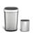 Nine Stars 13.2 Gallon & 2.1 Gallon Stainless Steel Motion Sensor Trash Can Set