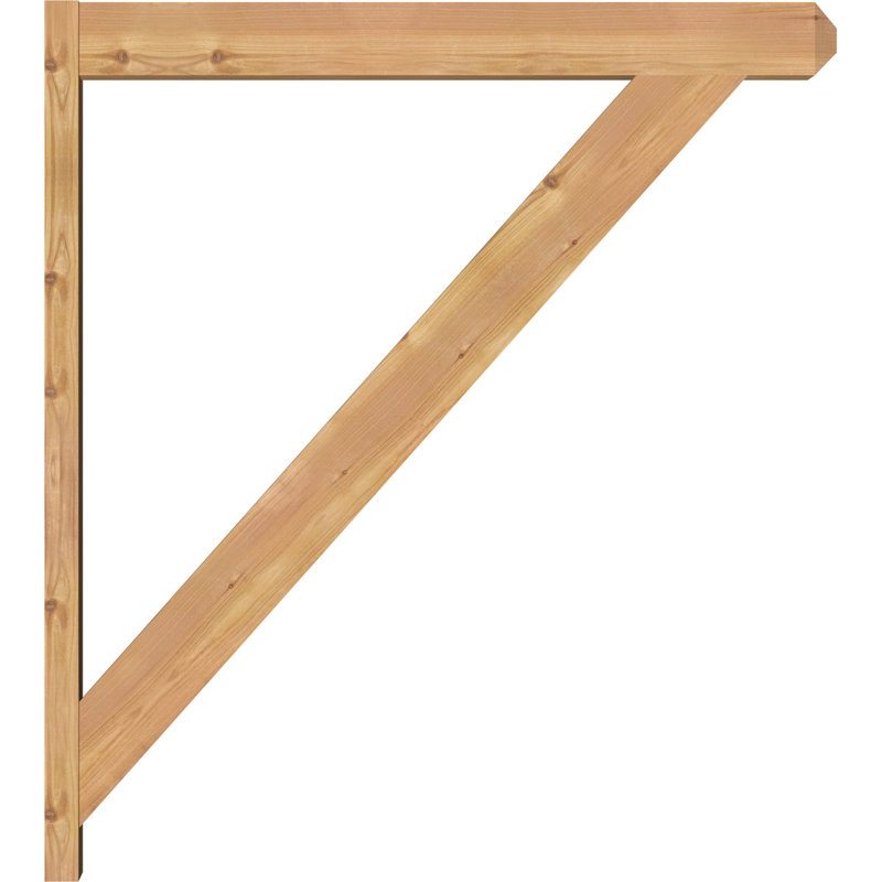 Artisan traditionnel en bois rustique, Cèdre rouge de l'Ouest l 5 1/2 po (lisse), P 38 po x H 42 po