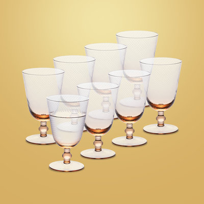 Zest Fluted Goblet Set Of 8