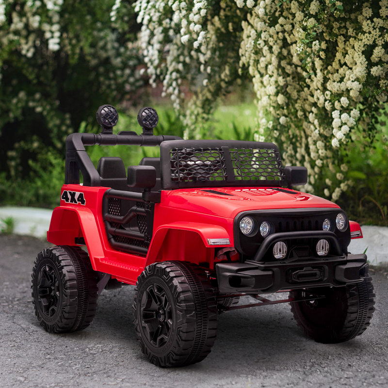 Red 12V Electric Battery Powered Off-Road Truck Toy
