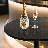 23.5" Bistro Pub Table Adjustable Height Round Cocktail Bar Table with Wood Top and Metal Base-128839604-91375998