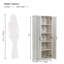 Armoire de rangement robuste à double porte, armoire de chambre à coucher autoportante, garde-manger de cuisine-726363808