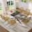 55.11-70.86in Rectangular Extendable Dining Table Set-1102996173-1102996175-1087116900