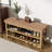 Elegant Rubberwood Frame Shoe Storage Bench-876445463
