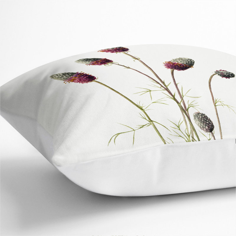 Square Cushion, 40cm H x 40cm W x 15cm D, White