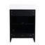 Bathroom Cabinet With Resin Basin And Soft Closing Door, 24 Inch, Black Chestnut, Modern Furnishing Thought, Ample Storage Inch Sink, Design, Construction