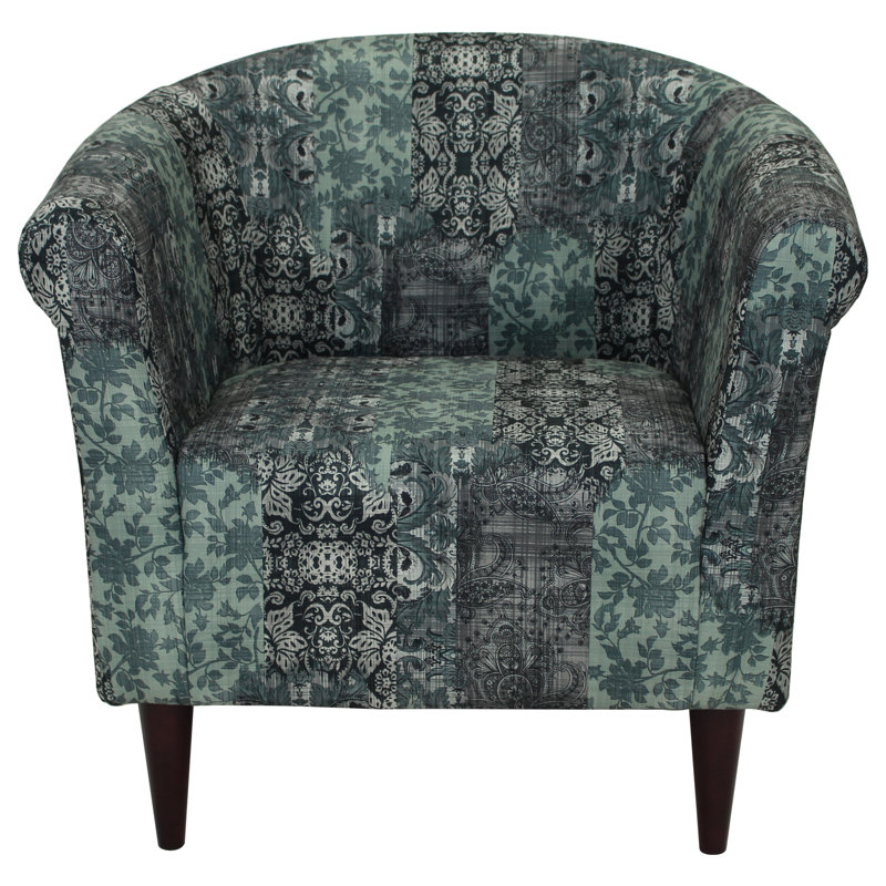 Lau Upholstered Barrel Chair, Slate