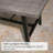 Bourgault Rectangular Metal Outdoor Dining Table With Umbrella Hole , 70'' in. W 34'' in. D
