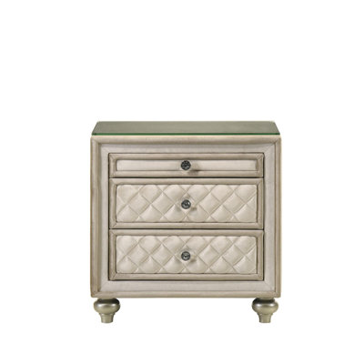 Table de chevet en velours