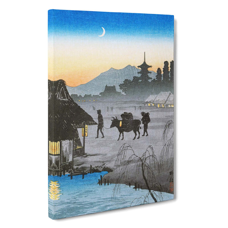 Returning Home In The Evening by Takahashi Shotei - Wrapped Canvas, 50cm H x 35cm W x 3cm D