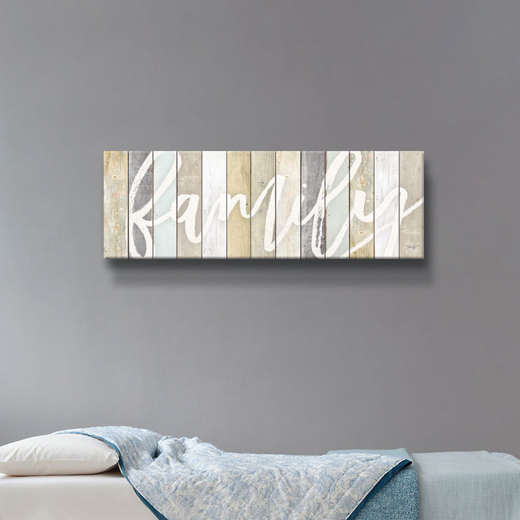 « family », art textuel sur toile, Toile tendue