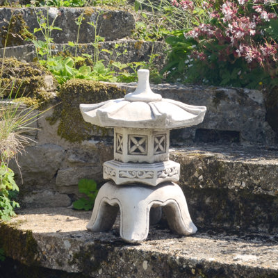 PAGODA Low 40cm Antique Stone Effect