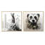 «Grey Meadow», ensemble de 2 reproductions d'art sur toile Meercat I-346136767-346136762