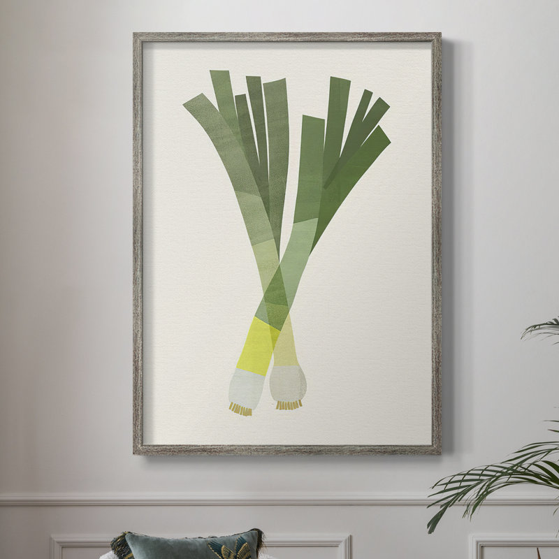 Reproduction encadrée Organic Veg II - bois massif, H 11 po x l 9 po