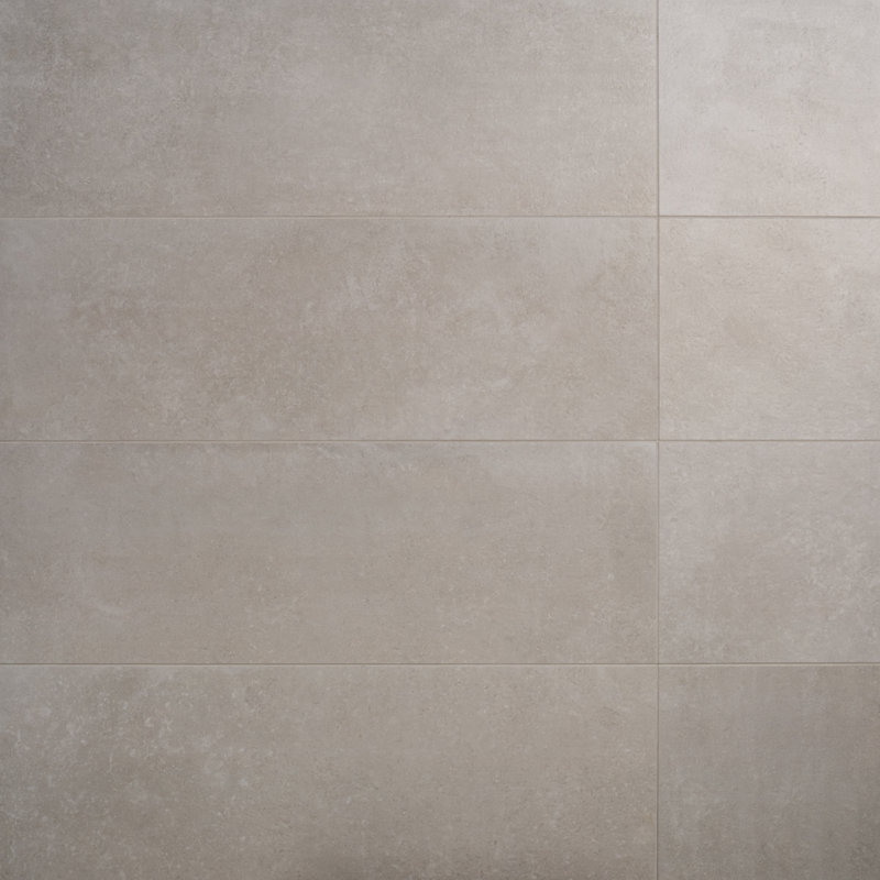 Stoneside 12x36 Matte Ceramic Tile, Pearl Gray