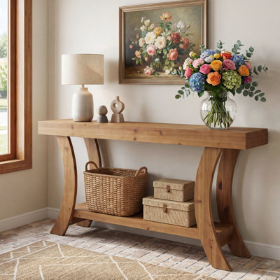 62.99cm Solid Wood Console Table